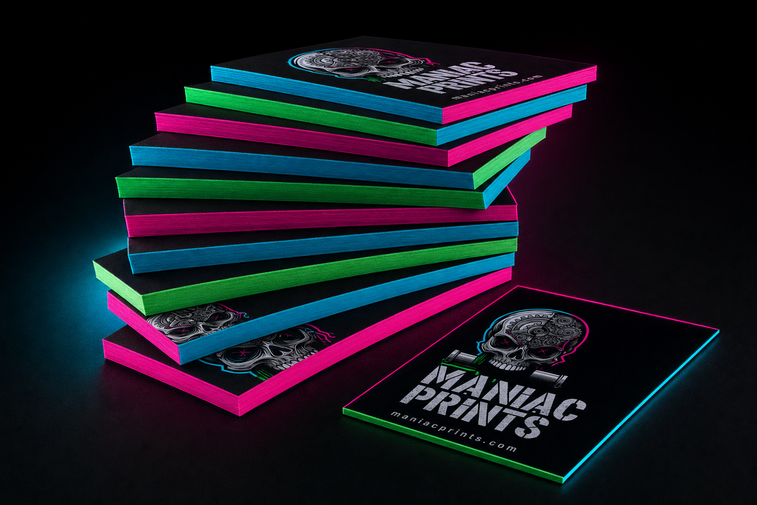 Painted Edge Business Cards