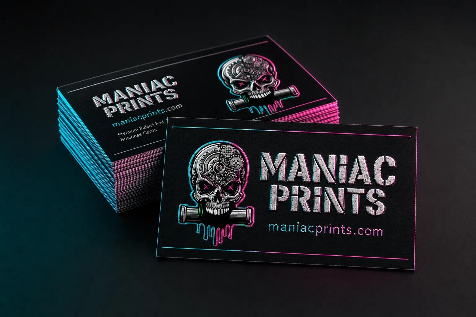 Raised Foil Business Cards